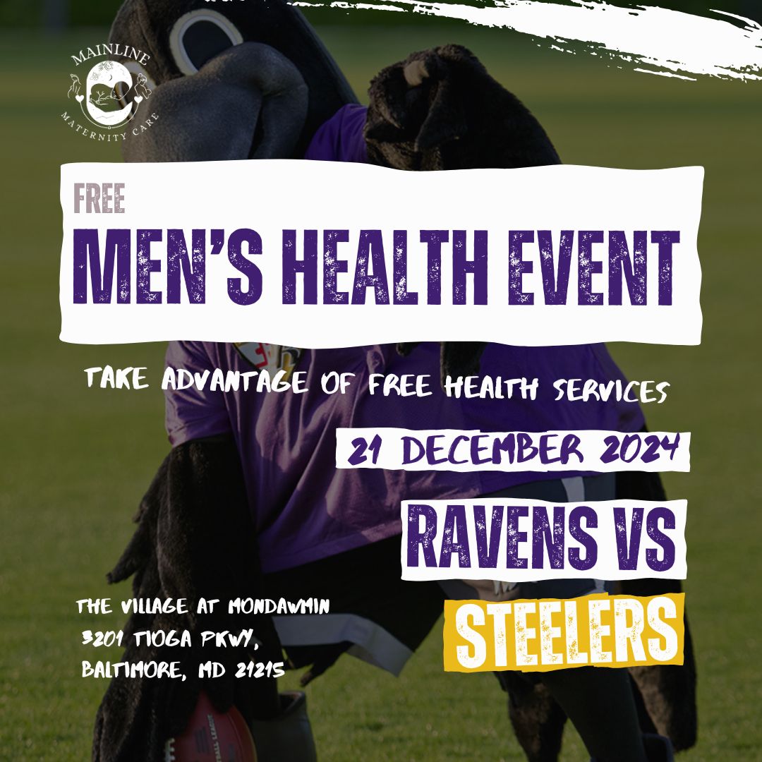 Men's Health Event, Ravens vs Steelers at The Village at Mondawmin, Baltimore, Maryland